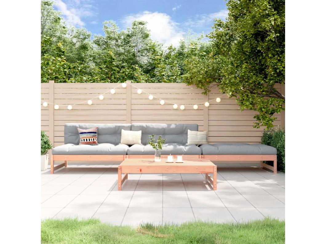 Salon de jardin 4 pcs bois massif douglas