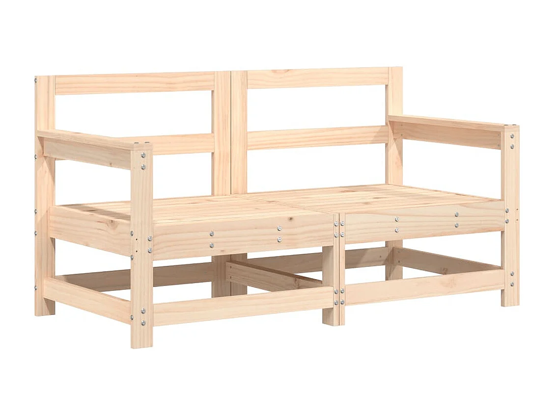 Salon de jardin 6 pcs Bois de pin massif