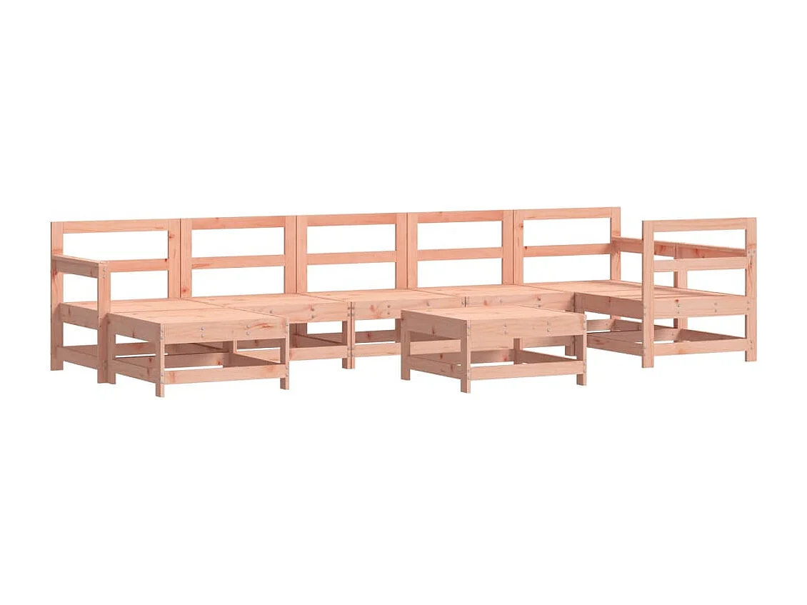 Salon de jardin 8 pcs bois massif douglas