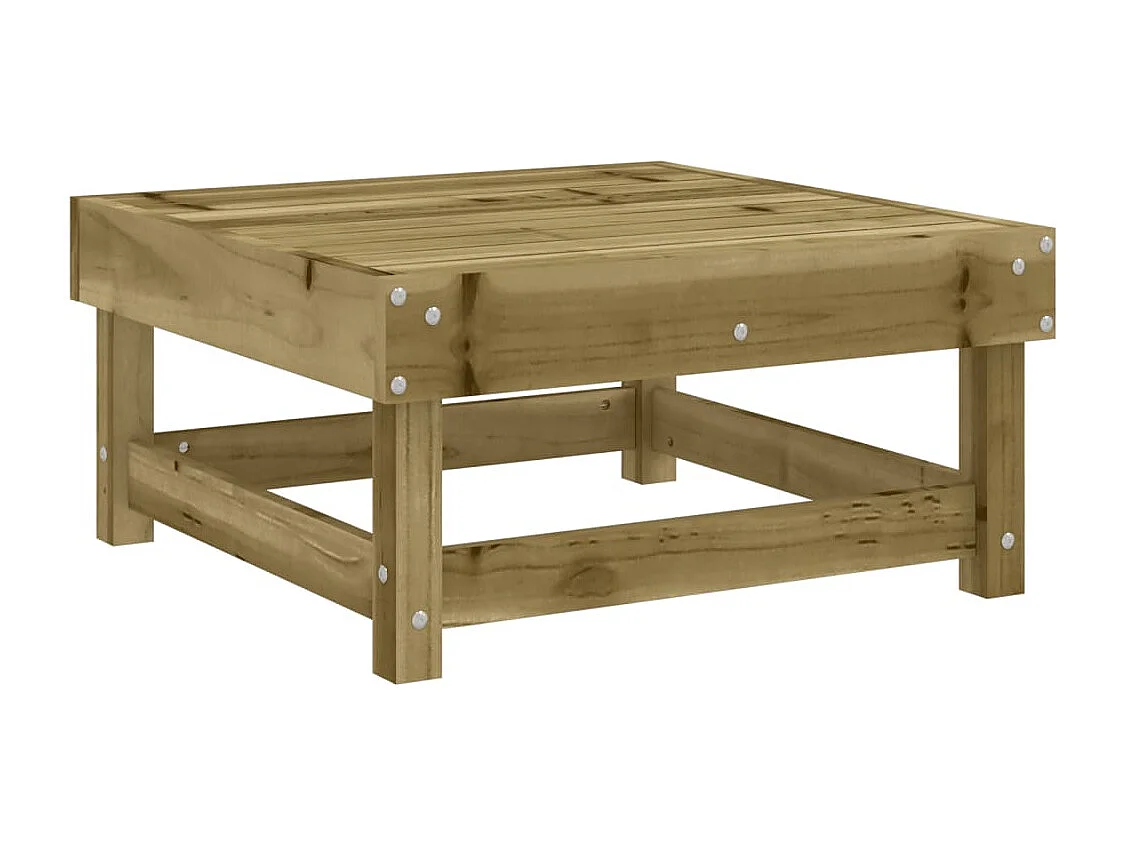Juego de sofás de jardín 5 piezas madera de pino impregnada