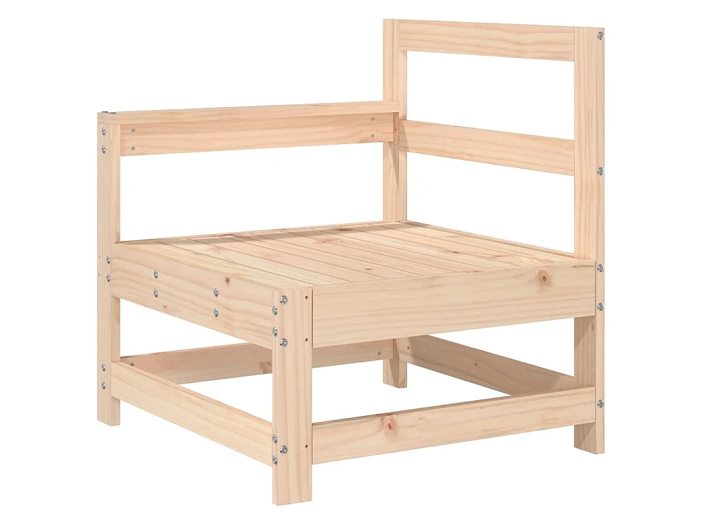 Salon de jardin 5 pcs bois massif de pin