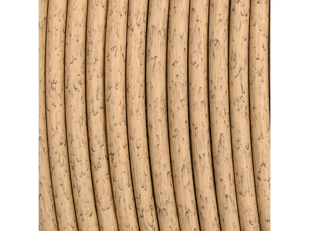 Salon de jardin 3 pcs avec coussins gris foncé résine tressée