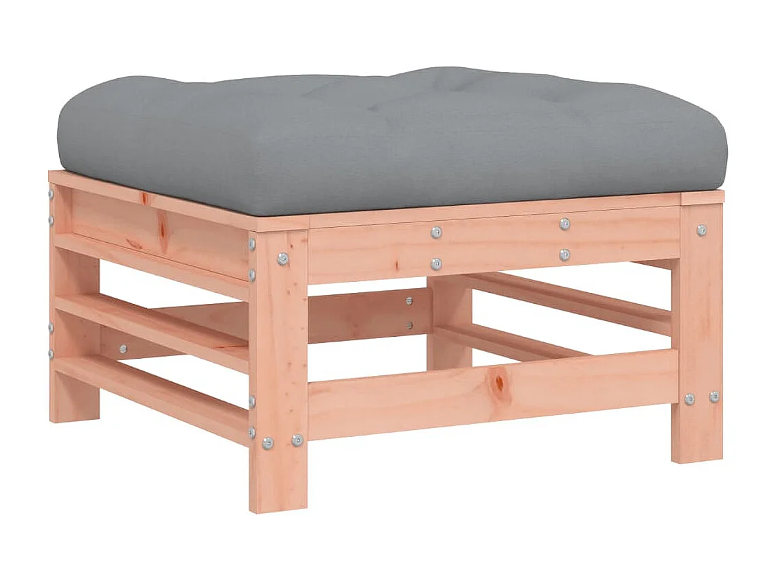 Salon de jardin 6 pcs avec coussins bois massif Douglas