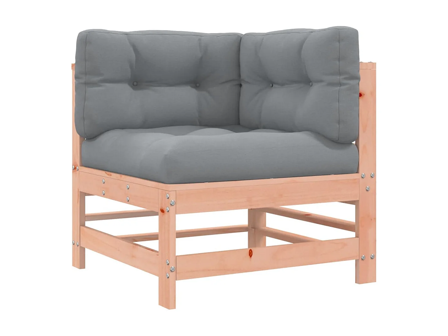 6-tlg. Garten-Lounge-Set mit Kissen Massivholz Douglasie