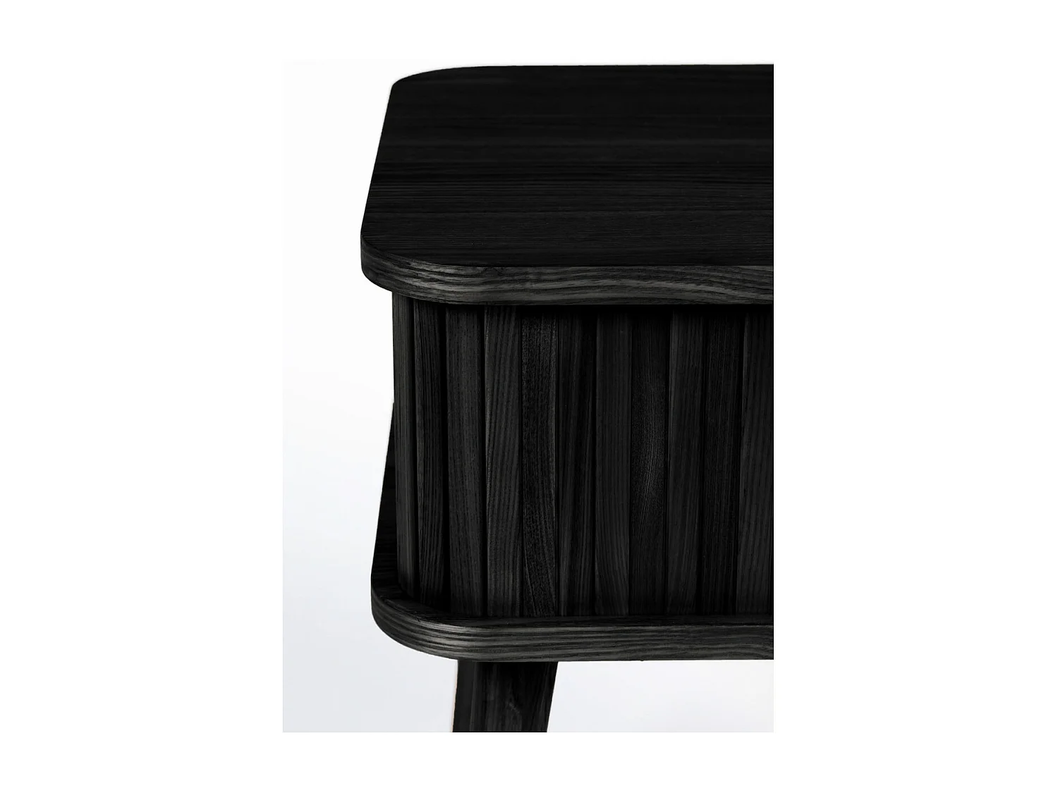 BARBIER - Table d'appoint en bois noir scandinave