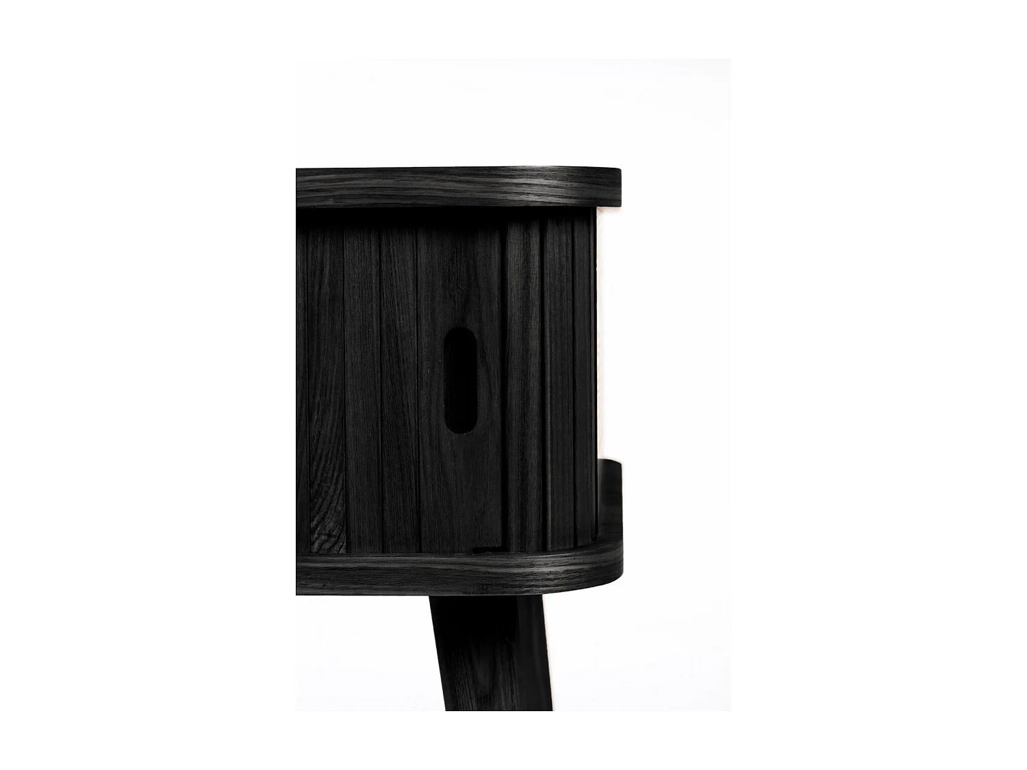BARBIER - Table d'appoint en bois noir scandinave