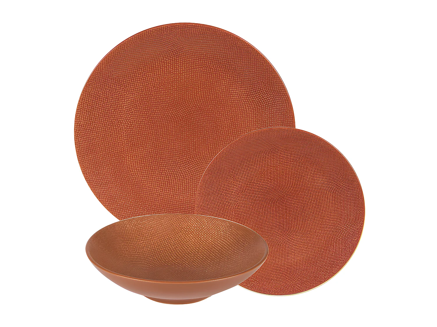 Service d'assiettes Vésuvio terra 18 pièces