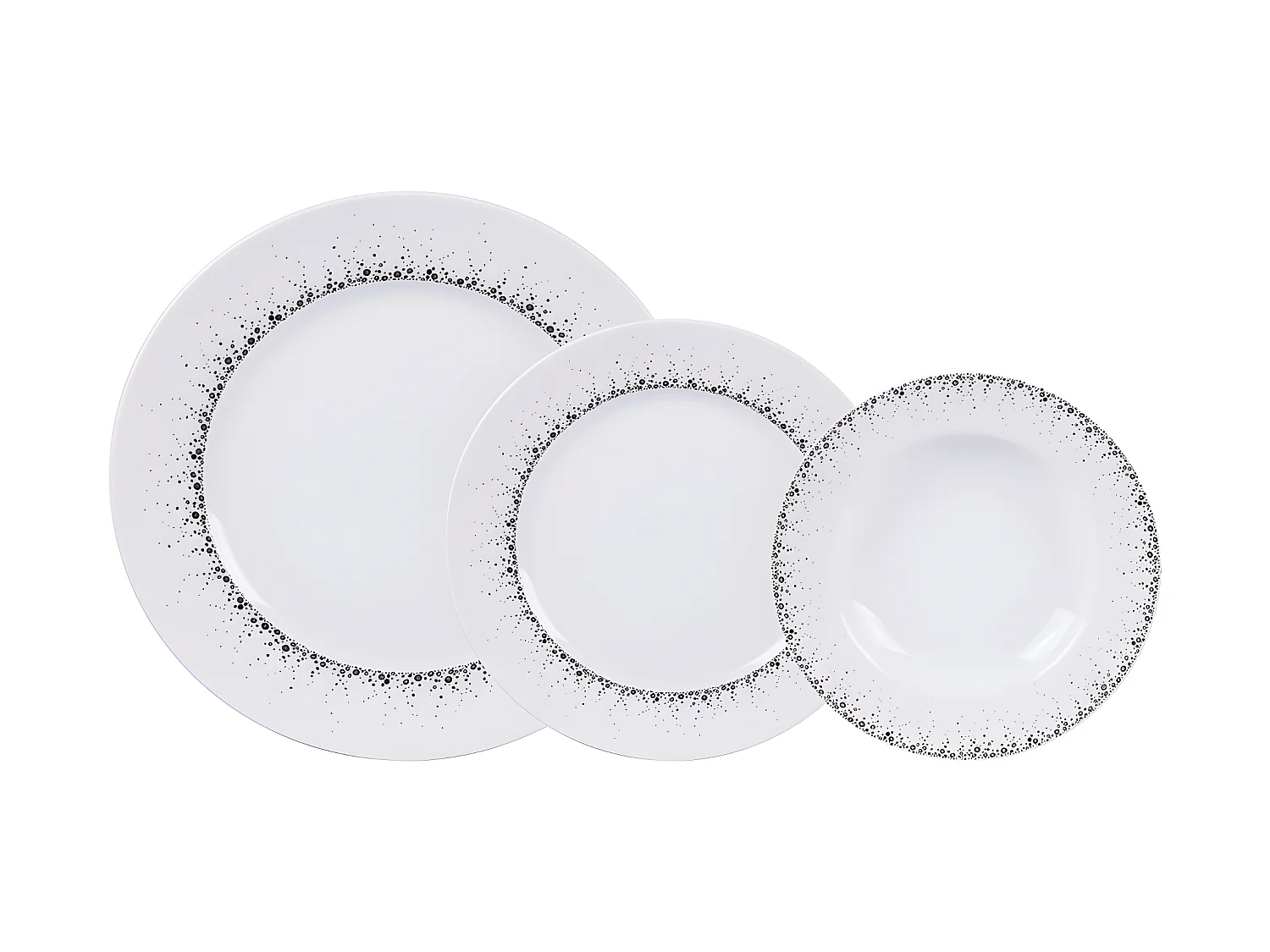Service d'assiettes Boréalis 18 pièces