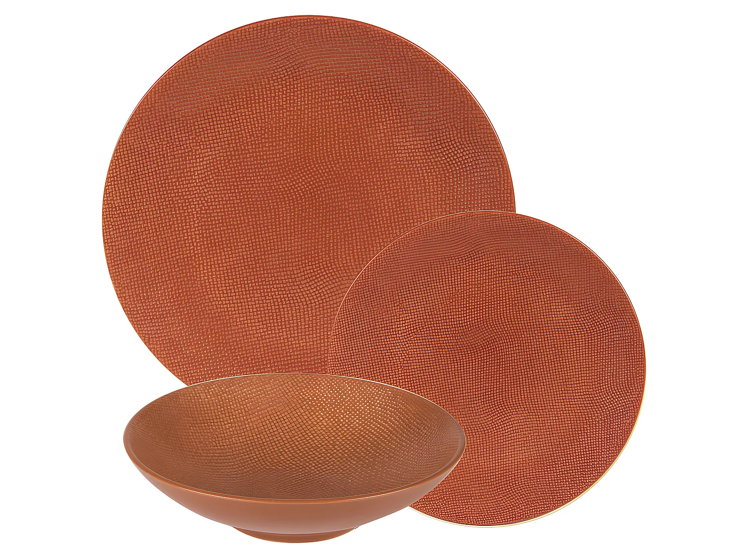 Service d'assiettes Vésuvio terra 12 pièces