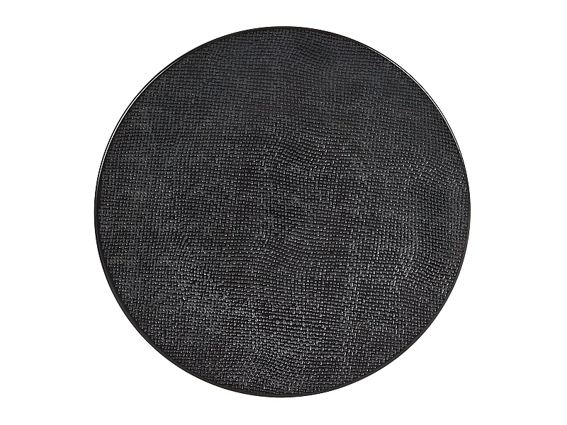 Assiette plate Vésuvio noir 27 cm (lot de 6)