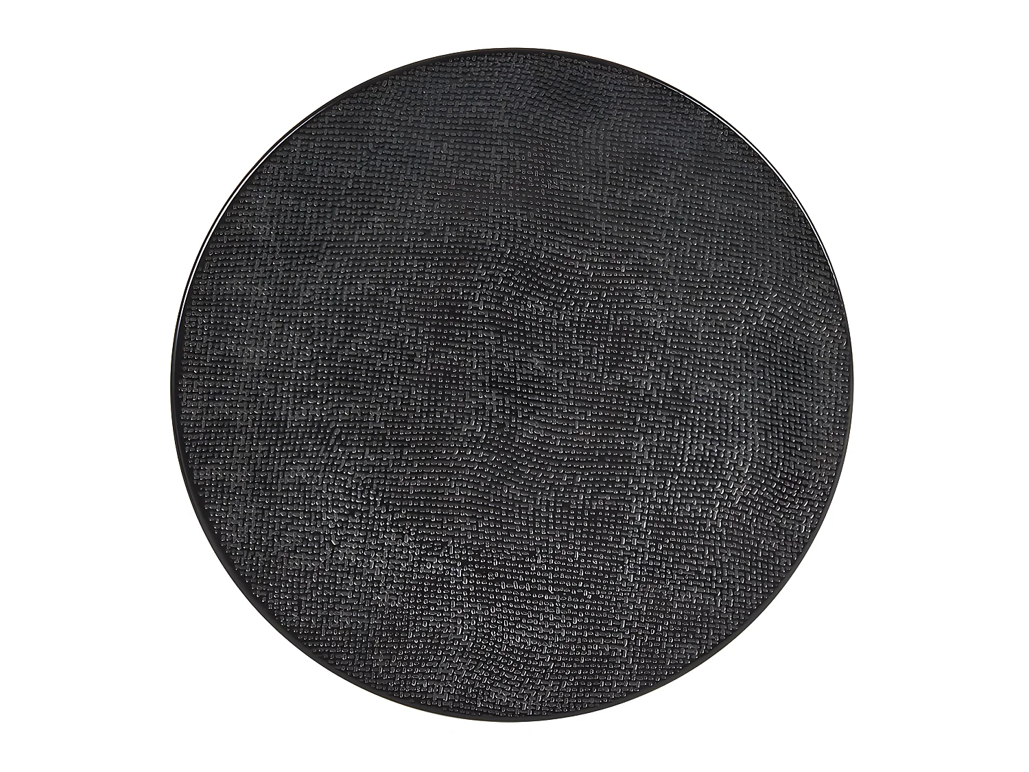 Assiette plate Vésuvio noir 27 cm (lot de 6)