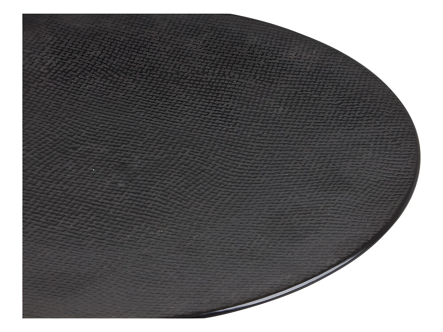 Assiette plate Vésuvio noir 27 cm (lot de 6)