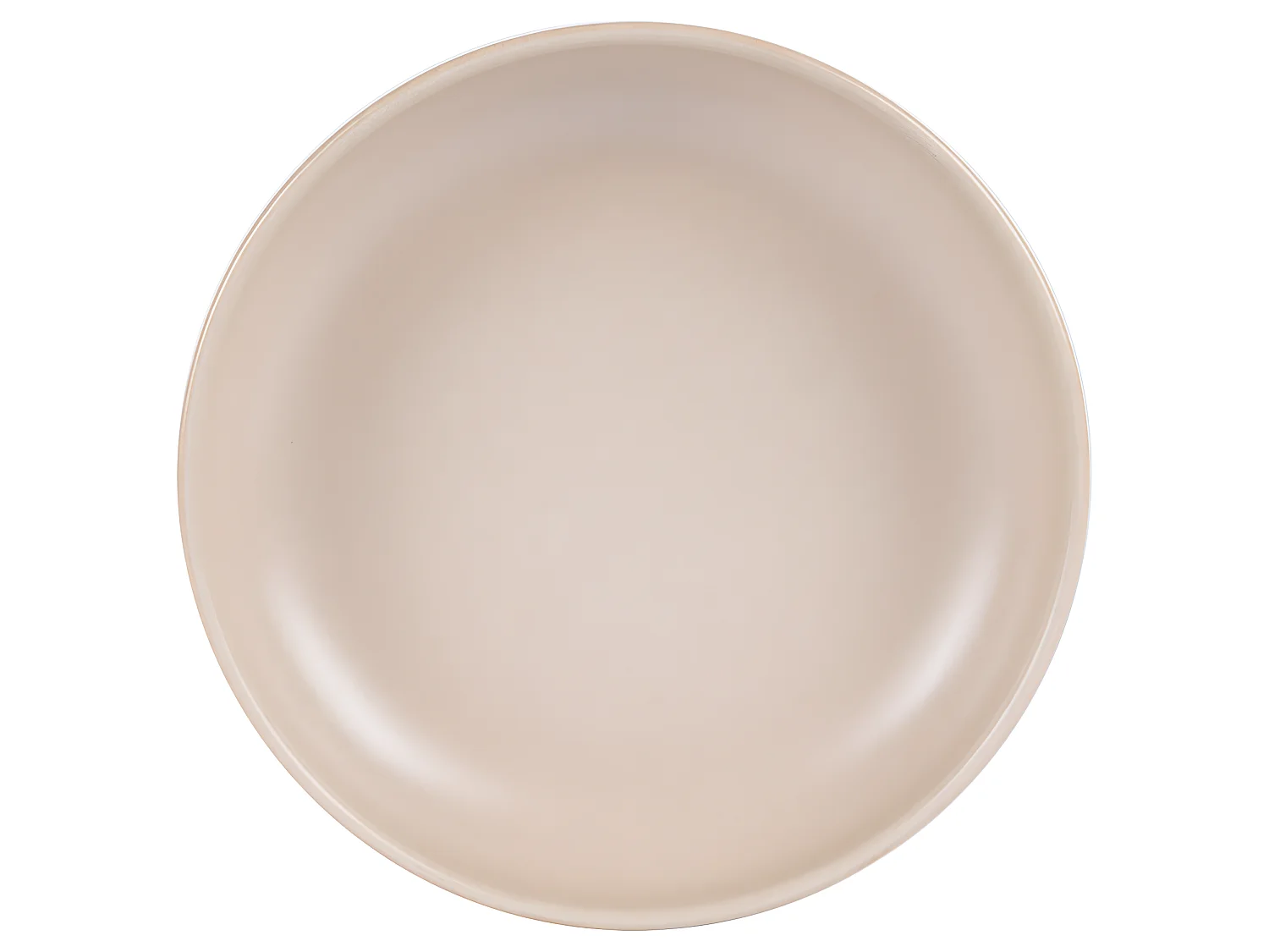 Assiette creuse Uno sable 22 cm (lot de 6)