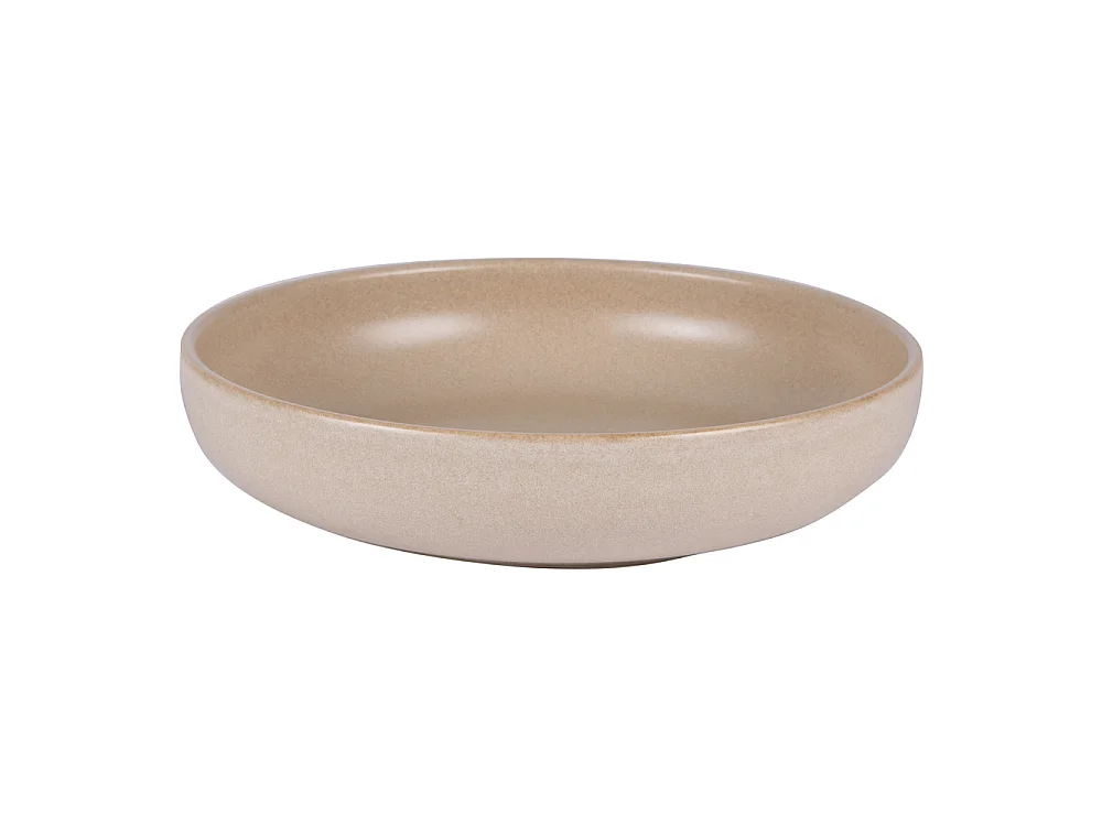 Assiette creuse Uno sable 22 cm (lot de 6)