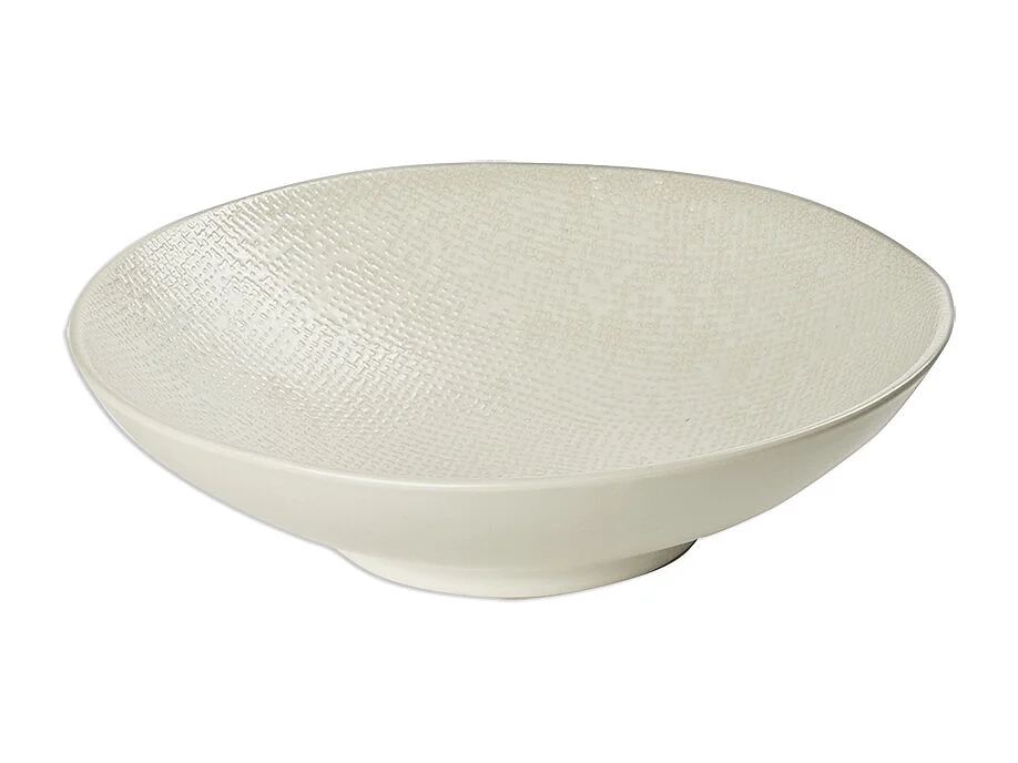 Assiette creuse Vésuvio blanc 19 cm (lot de 6)