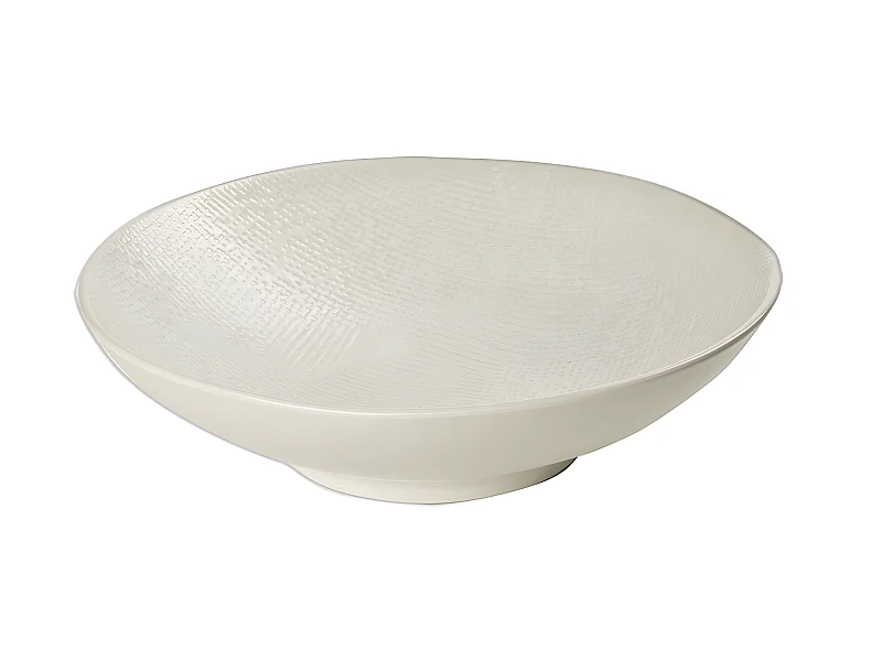 Assiette creuse Vésuvio blanc 19 cm (lot de 6)