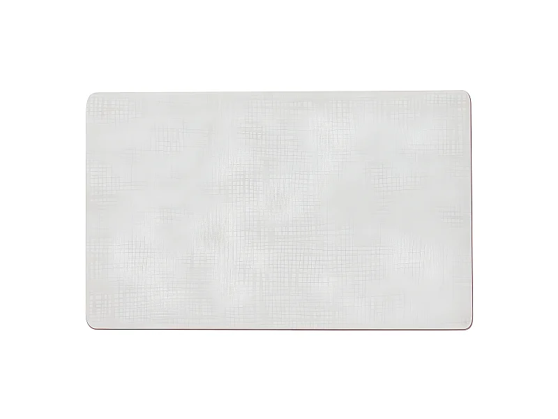 Set de table en pvc souple 43,5x28,5 blanc (lot de 2)