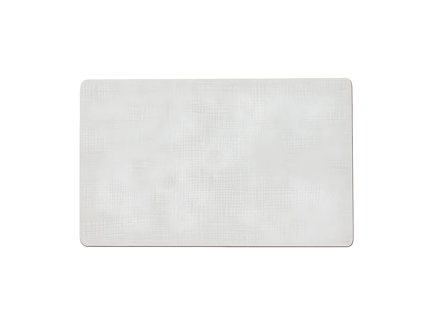 Set de table en pvc souple 43,5x28,5 blanc (lot de 2)