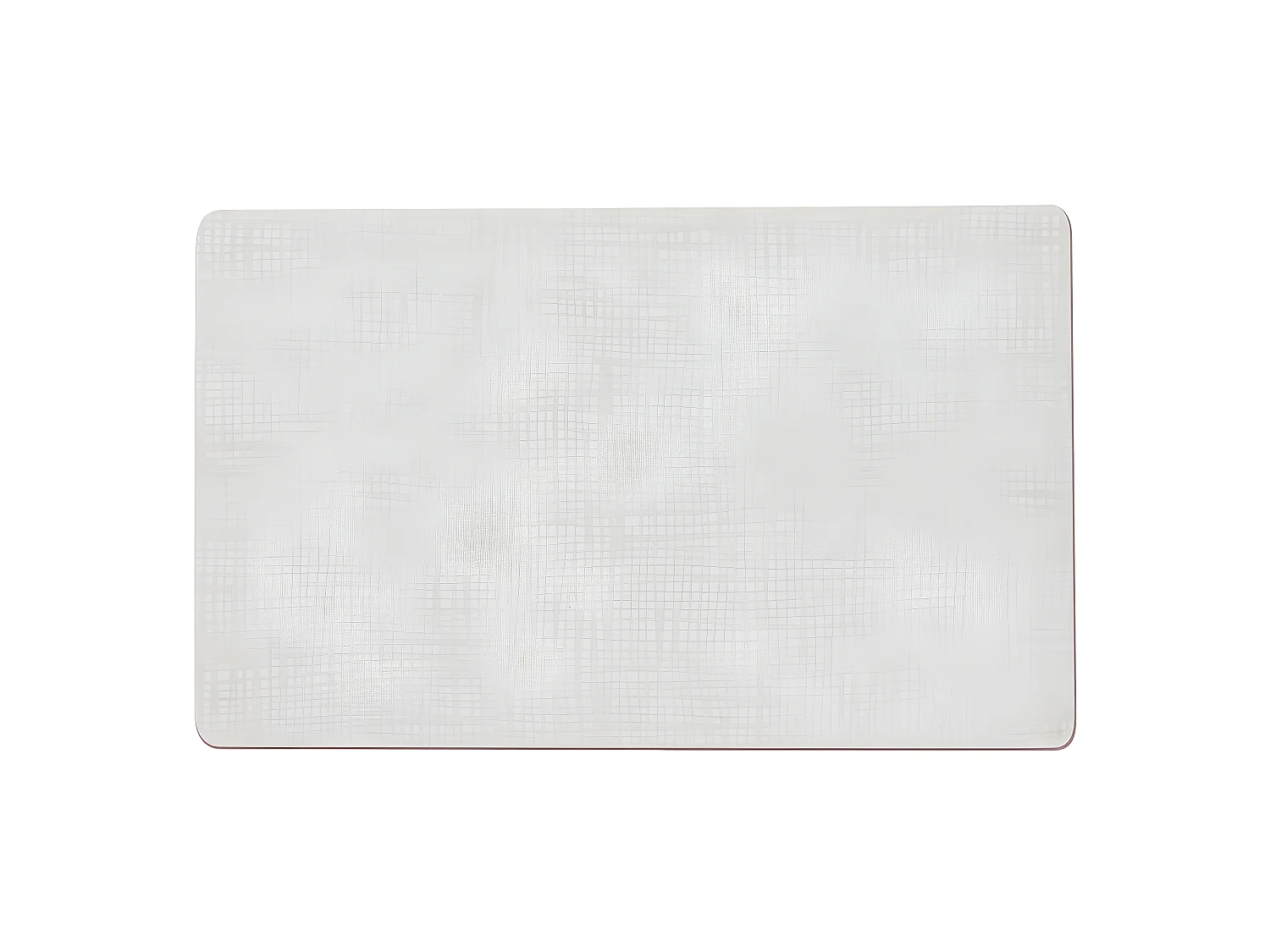 Set de table en pvc souple 43,5x28,5 blanc (lot de 2)