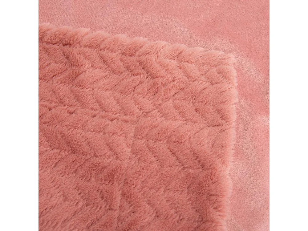 Plaid Chevron rose 130x170