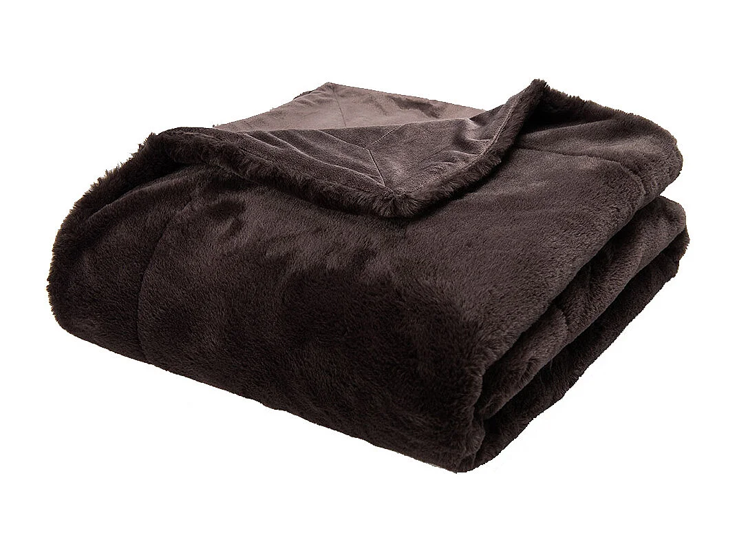 Plaid Luxe chocolat 130x170 cm