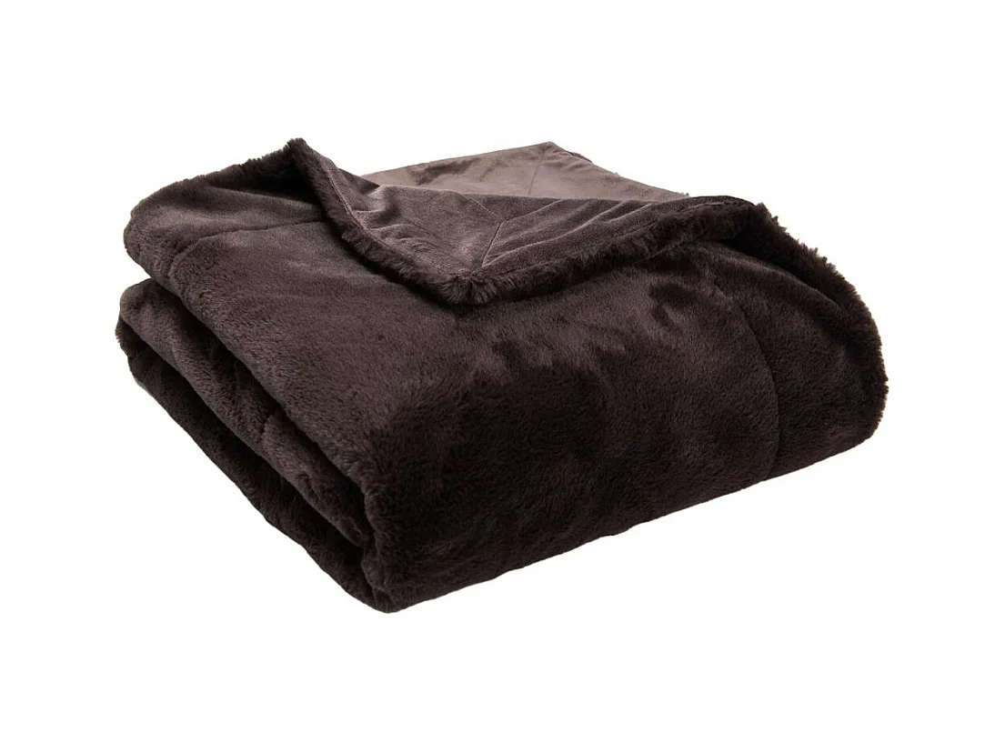 Plaid Luxe chocolat 130x170 cm