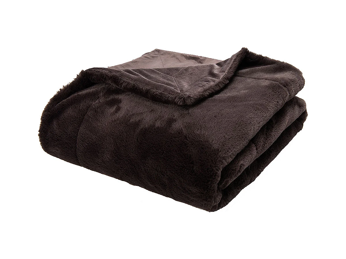 Plaid Luxe chocolat 130x170 cm