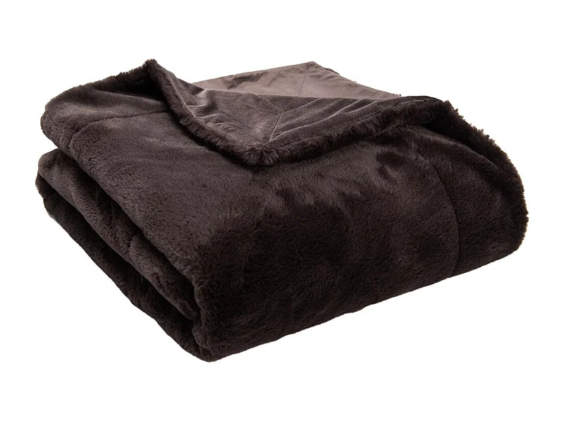 Plaid Luxe chocolat 130x170 cm