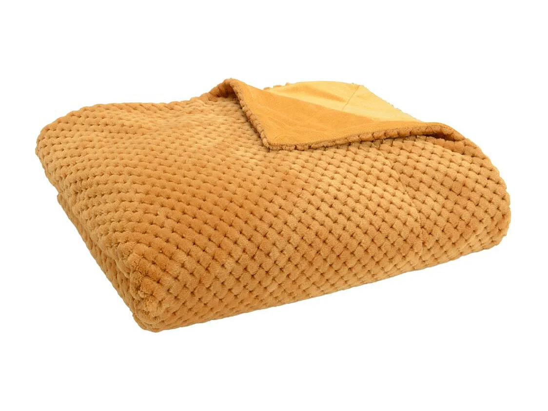 Plaid damier 130x170 camel