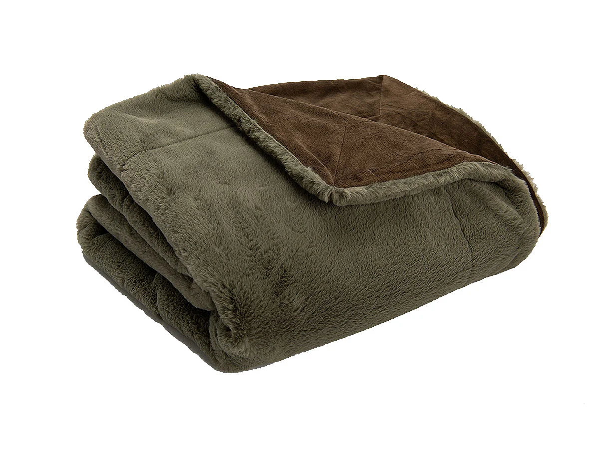 Plaid Luxe kaki 130x170 cm