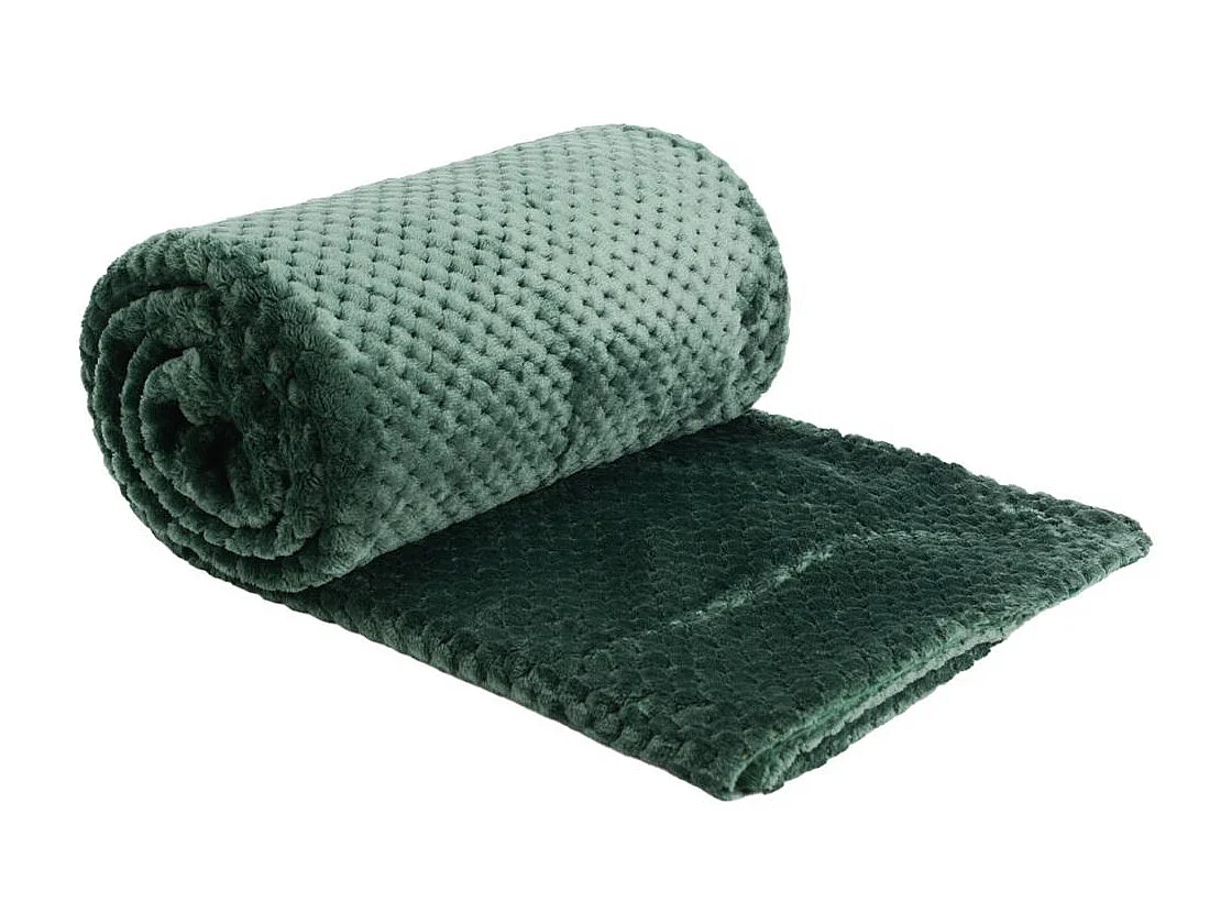 Plaid damier 130x170 forêt