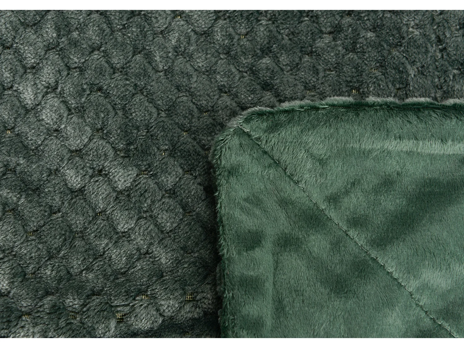 Plaid damier 130x170 forêt