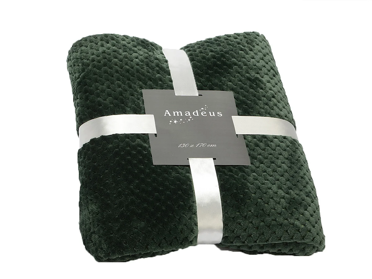 Plaid damier 130x170 forêt