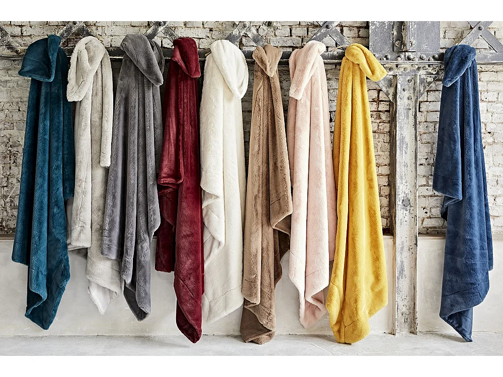 Plaid Luxe moutarde 170x240 cm