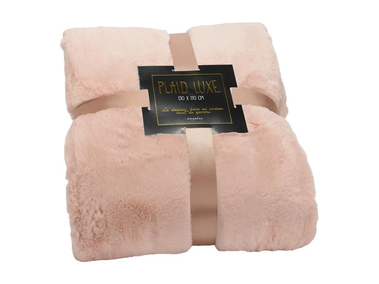 Plaid luxe rose 170x240 cm