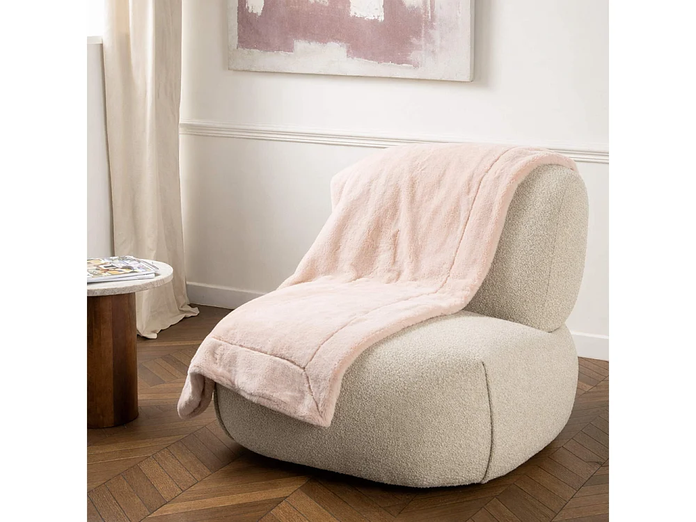 Plaid Luxe rose 170x240 cm