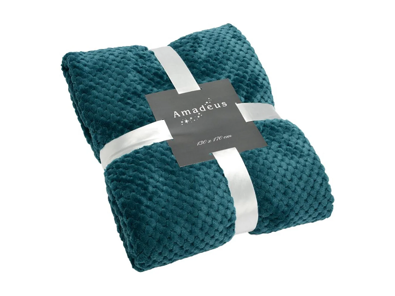 Plaid damier 130x170 émeraude