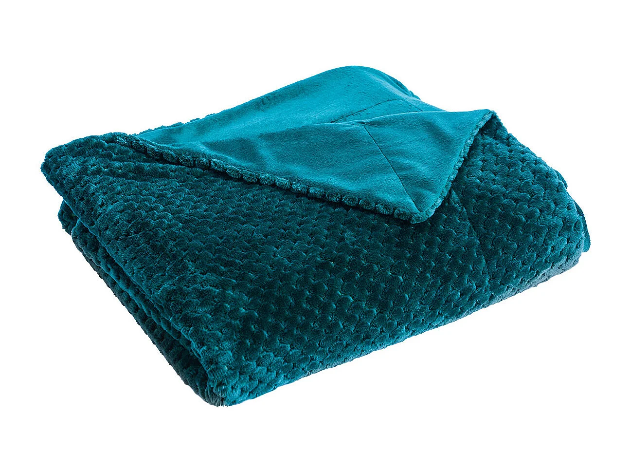 Plaid damier 130x170 émeraude