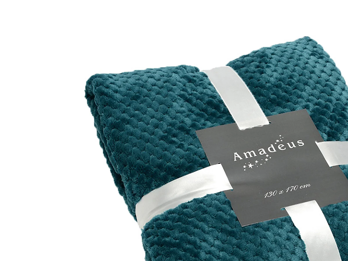 Plaid damier 130x170 émeraude