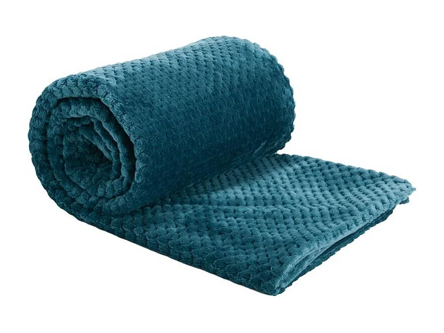 Plaid damier 130x170 émeraude