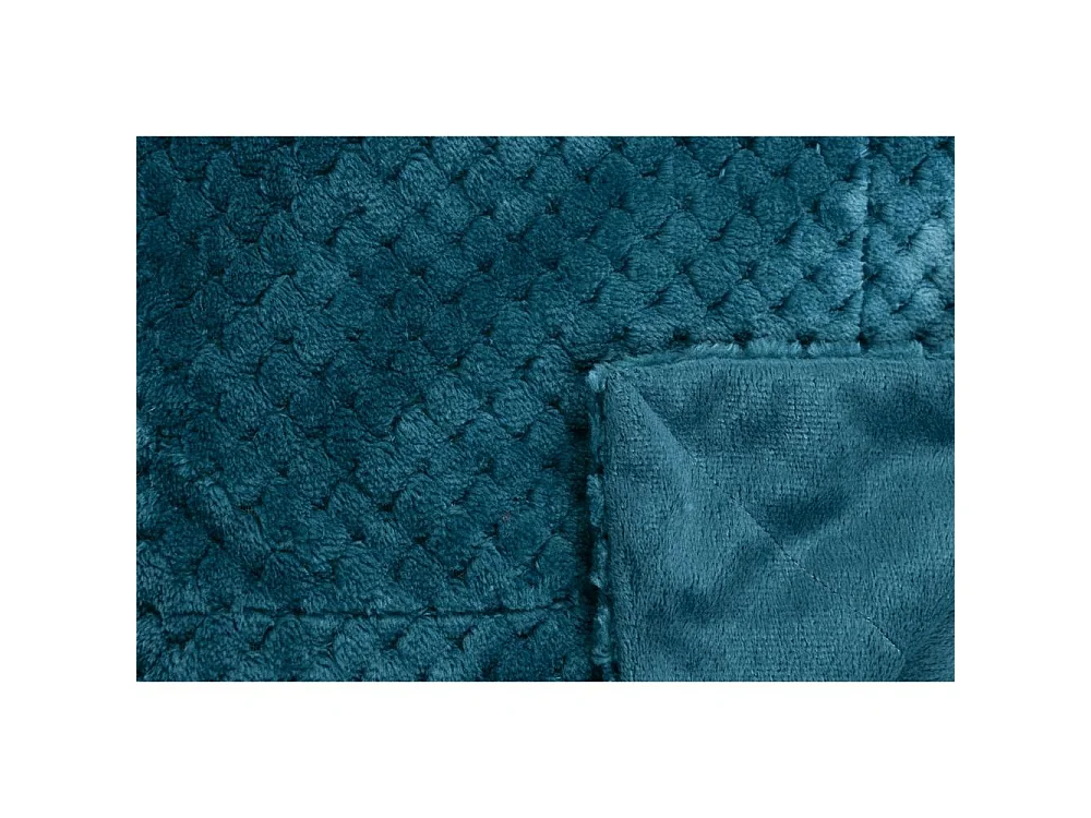 Plaid damier émeraude 130x170 cm