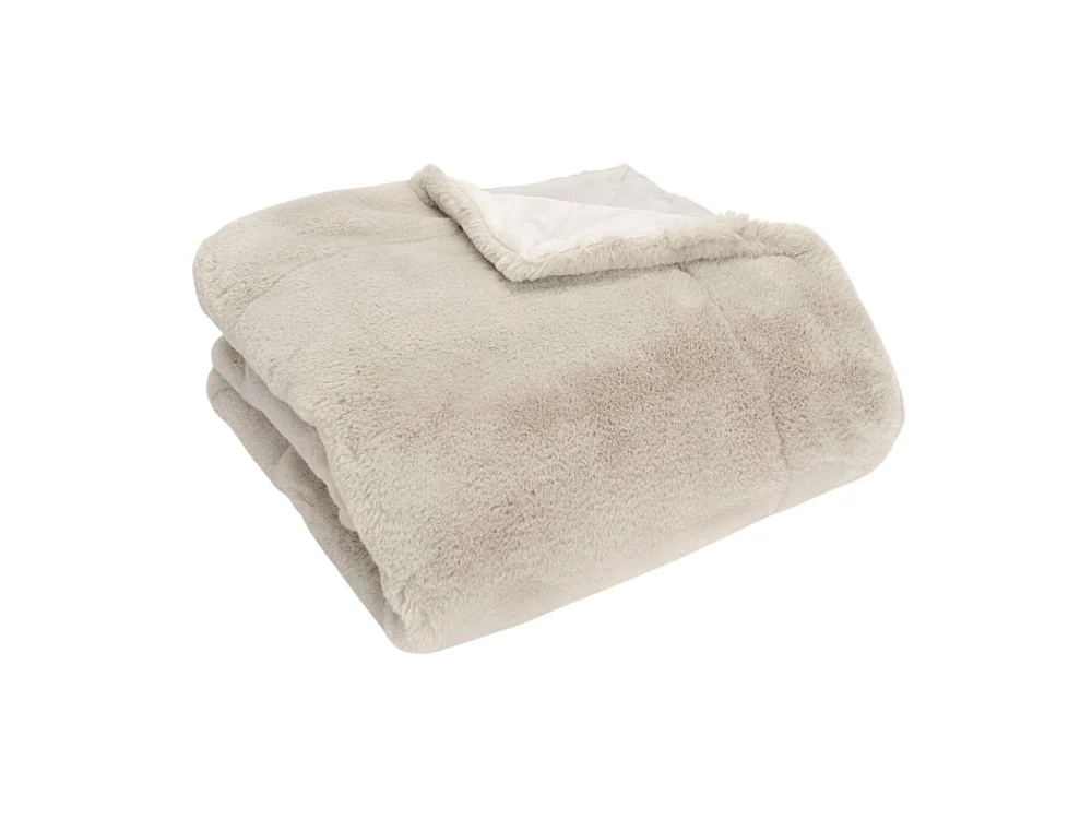 Plaid Luxe gris clair 130x170 cm