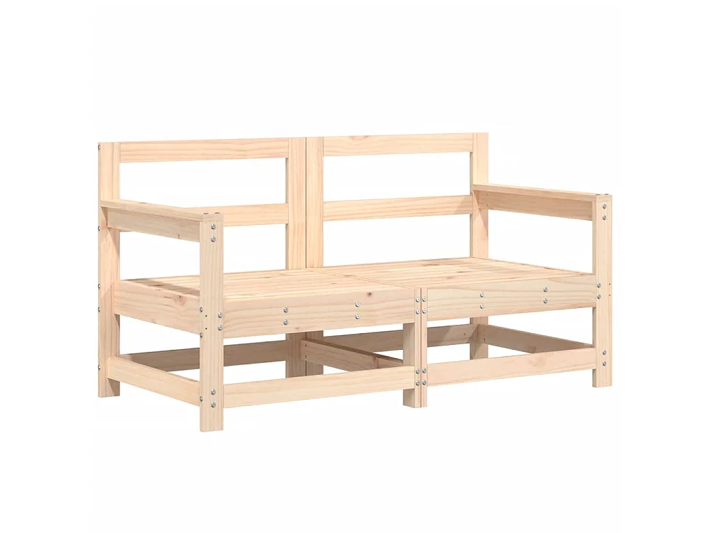 Salon de jardin 6 pcs Bois de pin massif