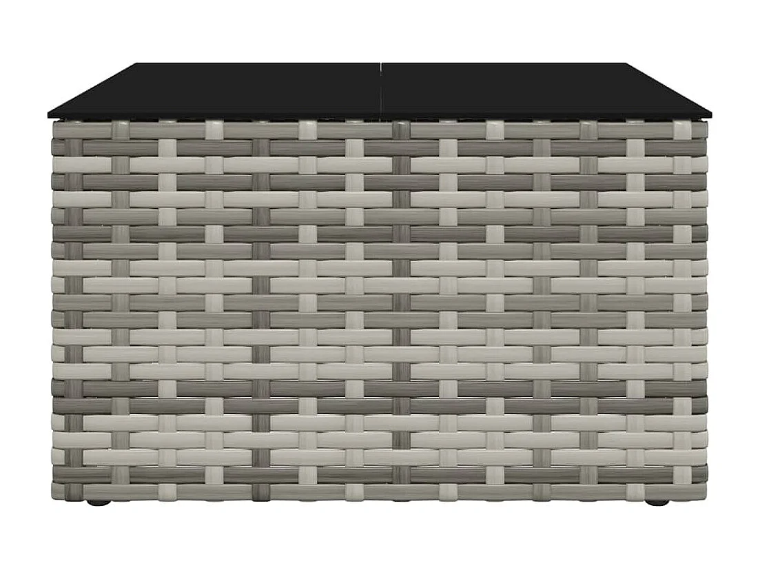 Set di Divani da Giardino 2 pz con Cuscini in Polyrattan Grigio