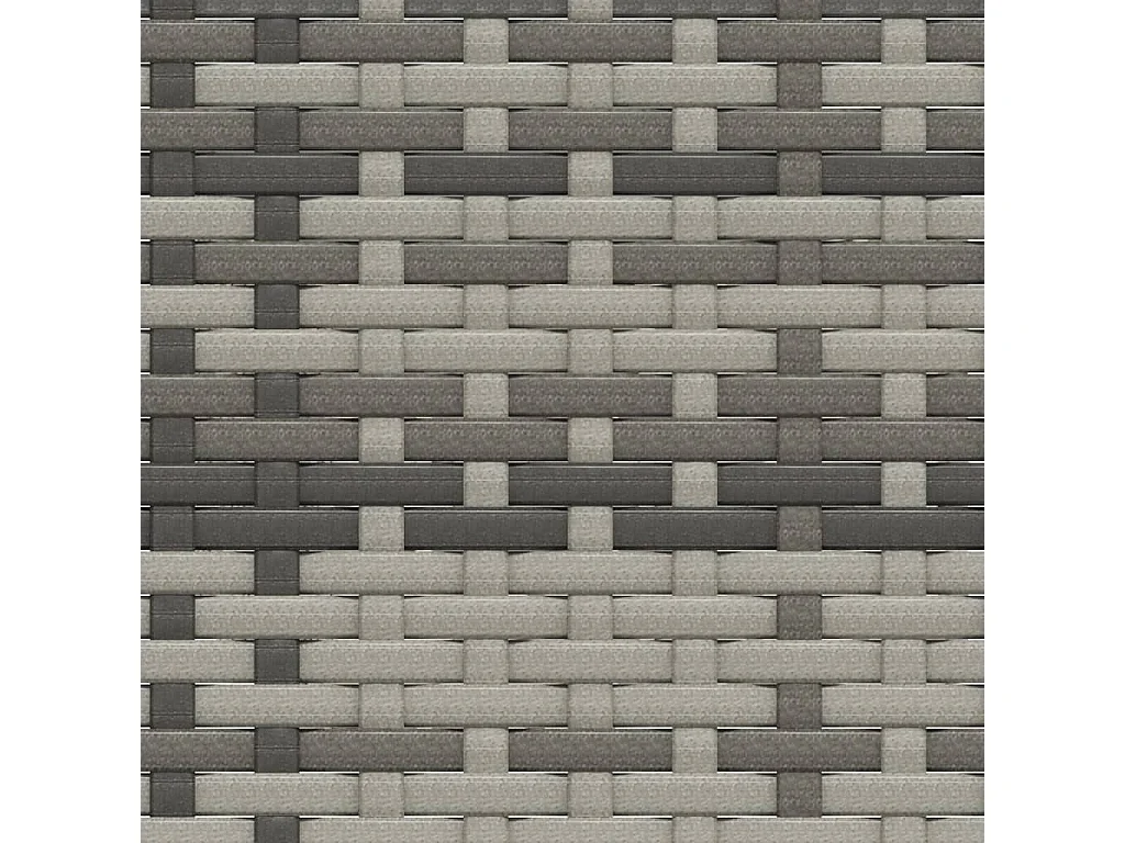 Salon de jardin 2 pcs avec coussins Gris Résine tressée