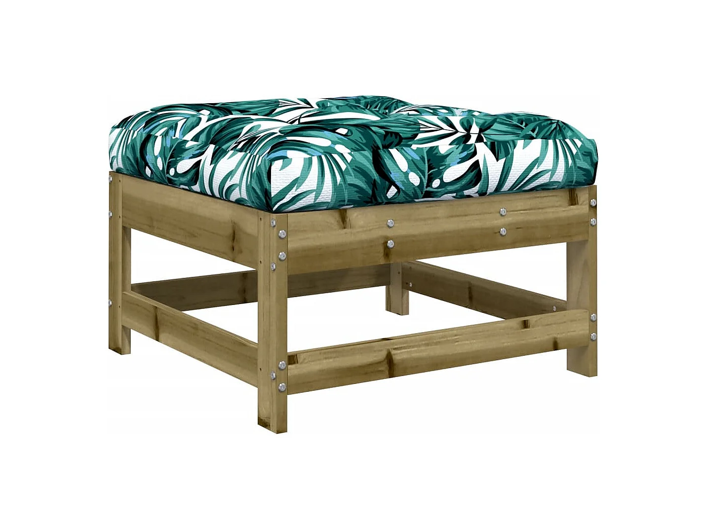 6-delige Loungeset met kussens geïmpregneerd grenenhout