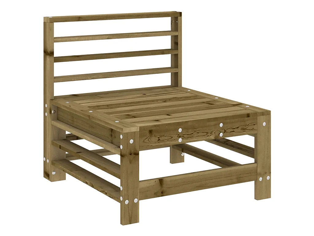 Salon de jardin 8 pcs bois de pin imprégné