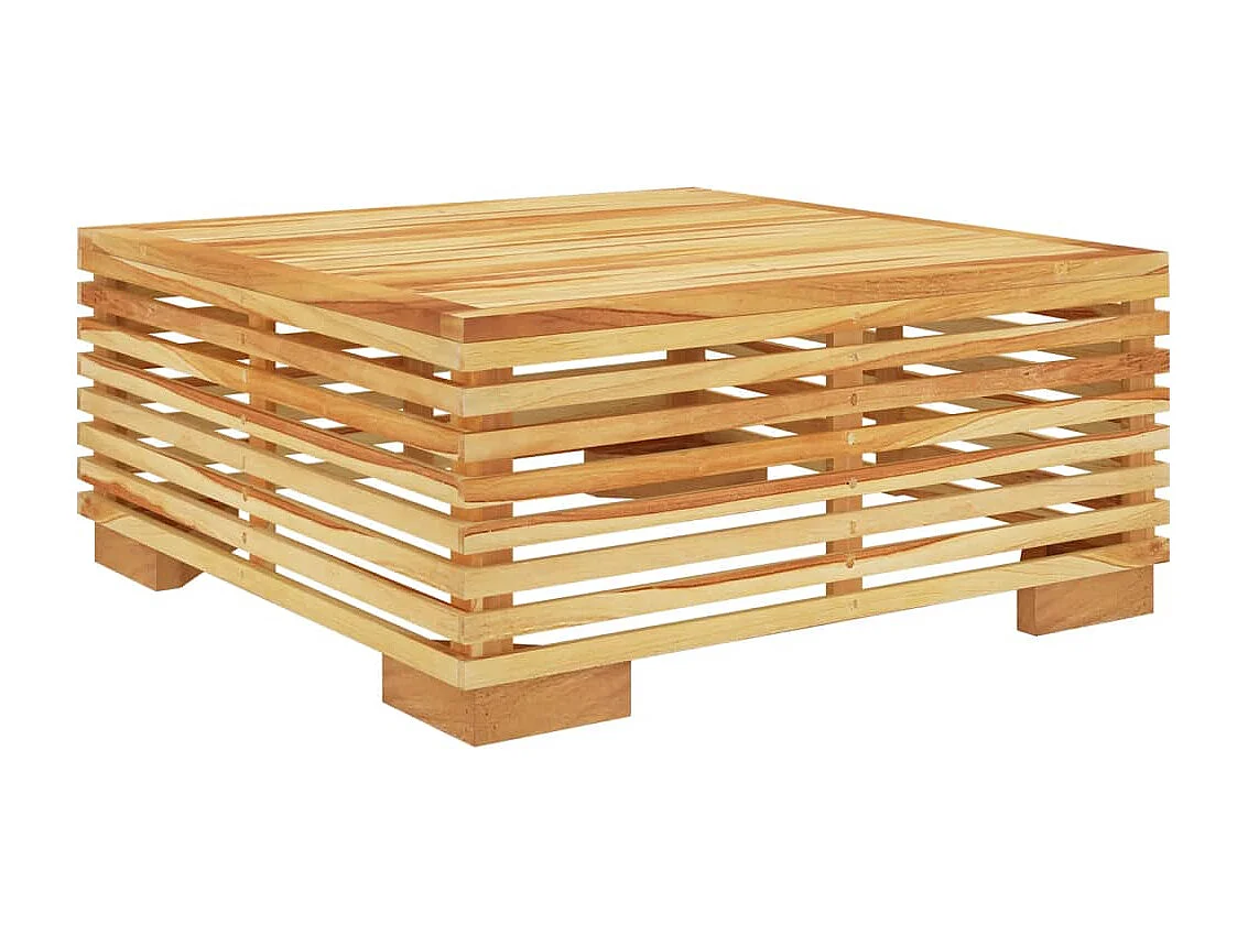 11-tlg. Garten-Lounge-Set mit Kissen Massivholz Teak