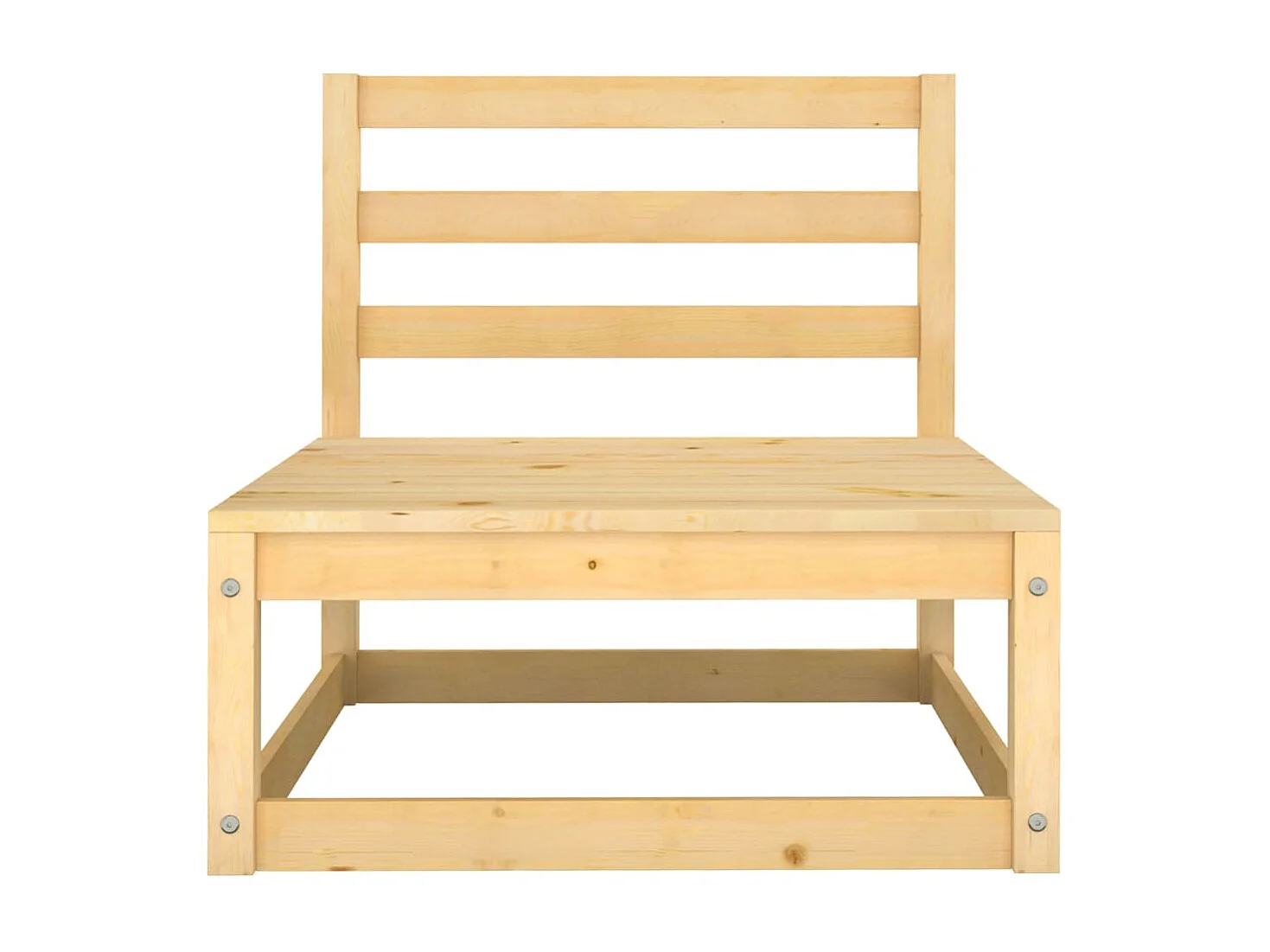 Set Divani da Giardino 7 pz in Legno Massello di Pino