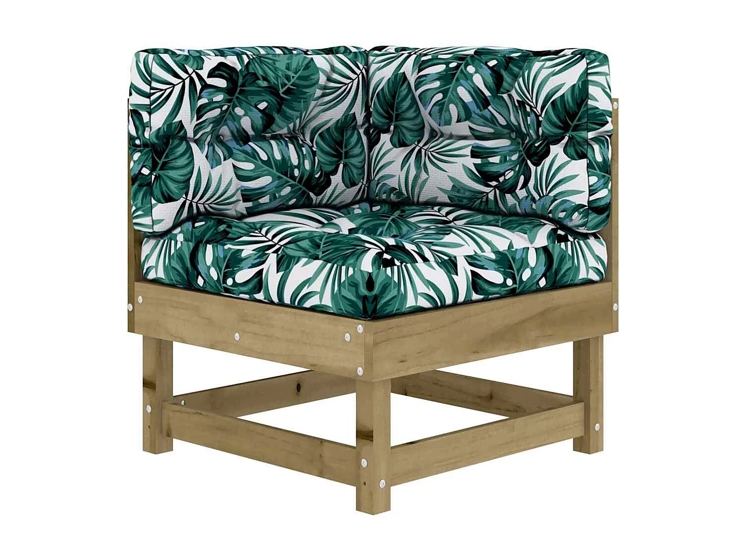 7-delige Loungeset met kussens geïmpregneerd grenenhout